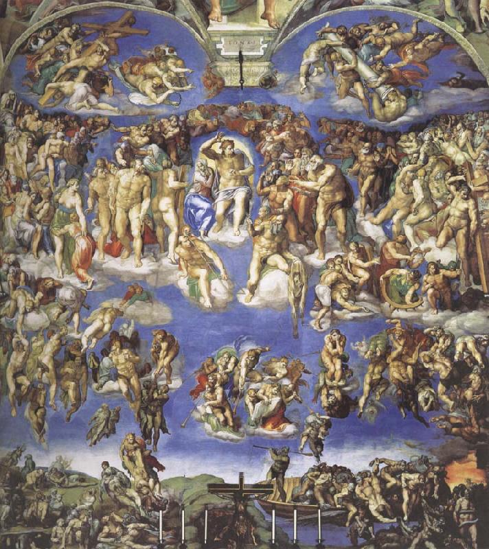 Michelangelo Buonarroti The Last  judgment oil painting picture